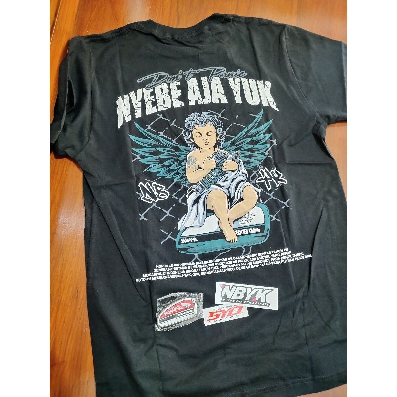 kaos nyebe aja yuk original
