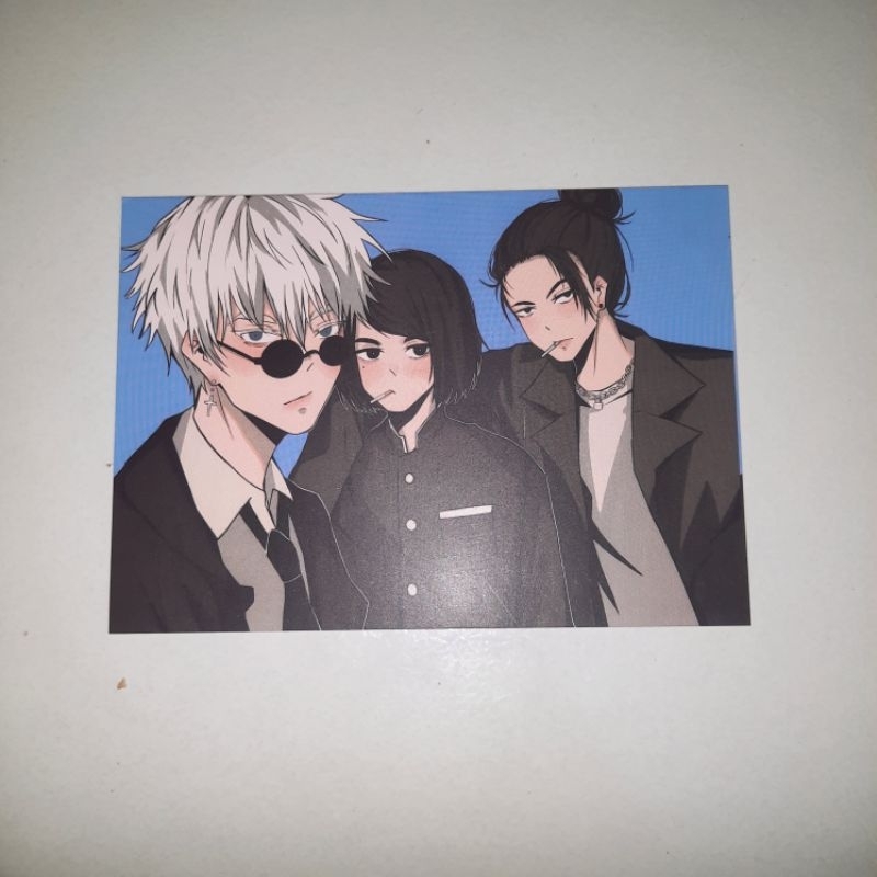 preloved perkertasan postcard photocard jujutsu kaisen yuta okkotsu gojo satoru sukuna yuji itadori