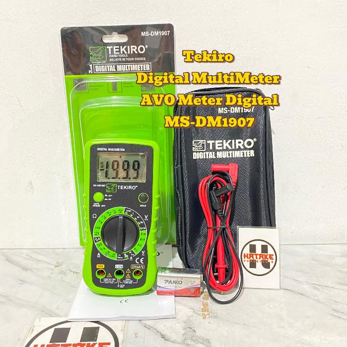 Tekiro Digital MultiMeter / Multi Tester AVO Meter Digital / Multi Meter ORIGINAL MS-DM1907