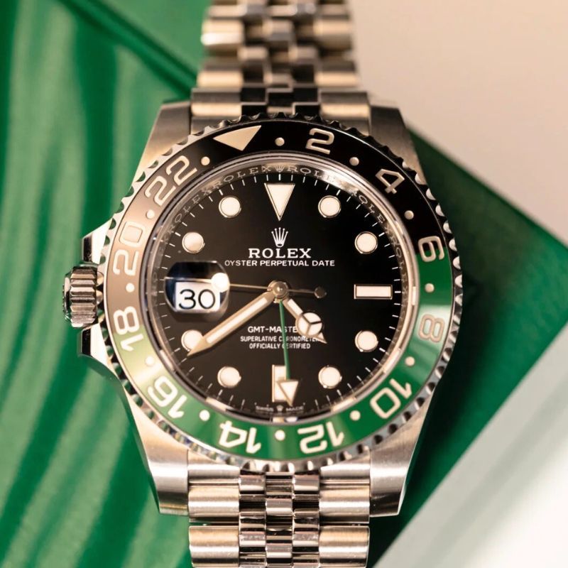 [%100Asli] Jam tangan ROLEX GMT Master II Starbuck Left Hand Jubile Jam Tangan Automatic Ori m126720