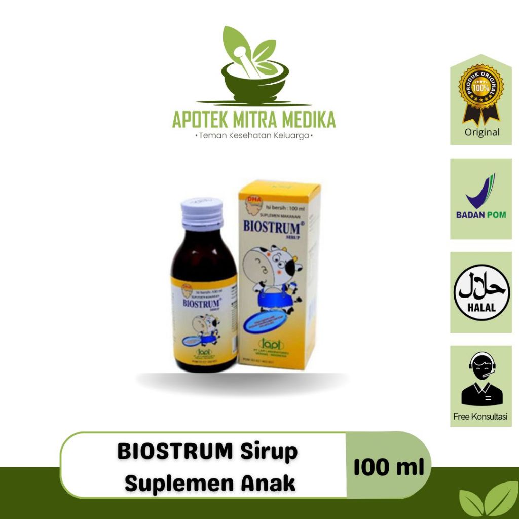 BIOSTRUM Sirup Suplemen Vitamin Anak Daya Tahan Tubuh botol 100 ml