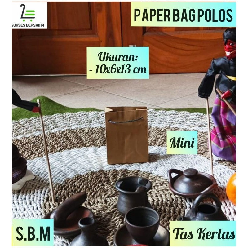 

Paper bag Coklat Kecil Uk: P10 xL6 xT13 cm(LUSINAN/12 pcs) /Tas Kertas/Tas Kado/Goodiebag
