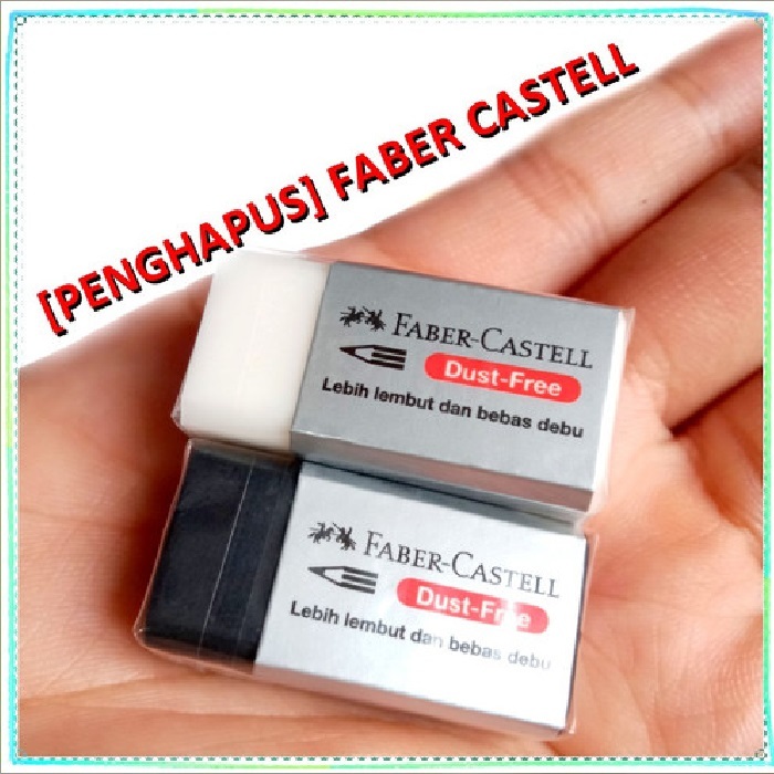 

Faber Castell Eraser Warna Hitam - Penghapus Pensil Faber Castel Stip