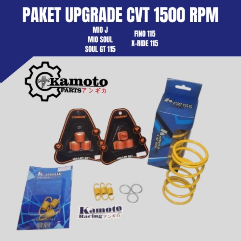PAKET UPGRADE CVT 1500 RPM MIO J MIO SOUL SOUL GT 125 FINO 115 X-RIDE 115