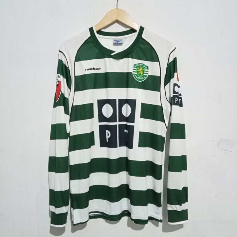 Jersey Sporting Lisbon 2002/2003 Long Sleeve Nameset Ronaldo Jersey Ronaldo
