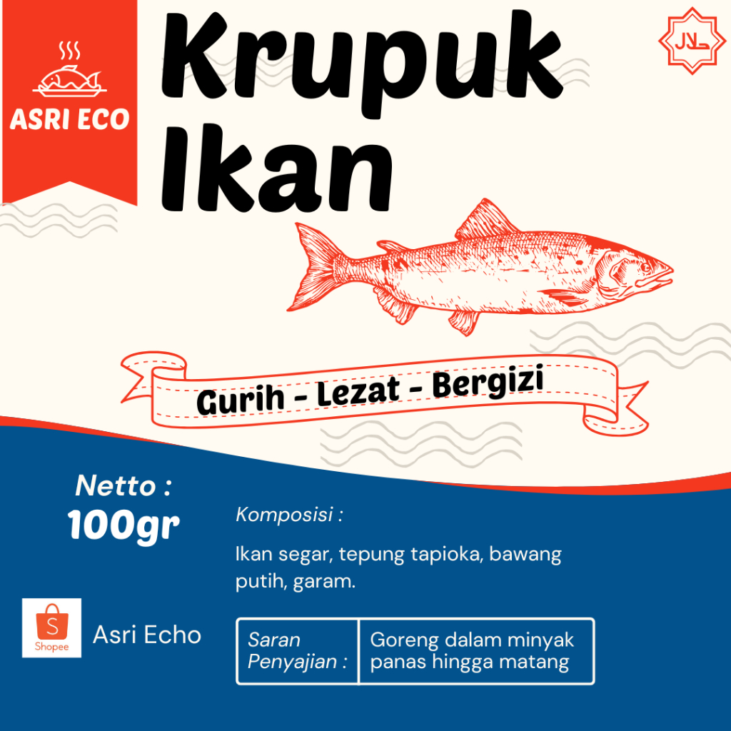 

Kerupuk mentah ikan tenggiri bulat premium khas Banyuwangi renyah dan enak