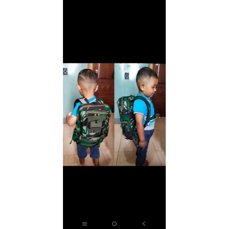 tas anak loreng sd tk