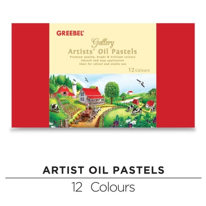 

Crayon Greebel Artist Oil Pastel 12 Warna