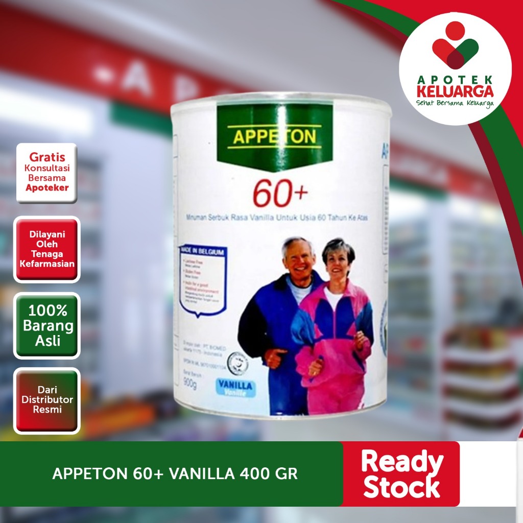 

APPETON 60+ VANILLA 450 GR /400 GR #susu untuk nutrisi
