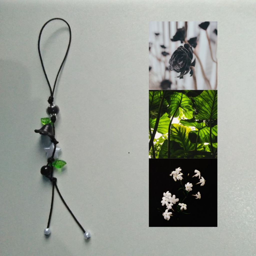 strap phone tali giok/gantungan hp bunga/gantungan hp tali lucu