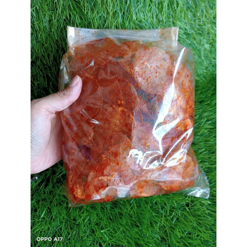 

Keripik kaca pedas daun jeruk 250 gram