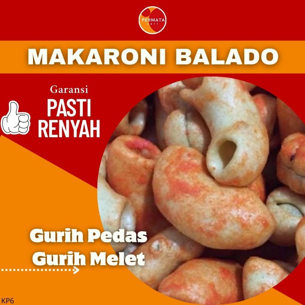 

Makaroni Balado 100Gram±/Snack Makaroni Balado/Cemilan Makaroni