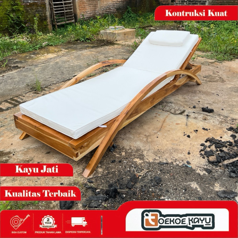 sunbed, sunbed pool,lonjer ,lounge chair , sun chair lounger, bangku kolam renang tanganan lengkung 