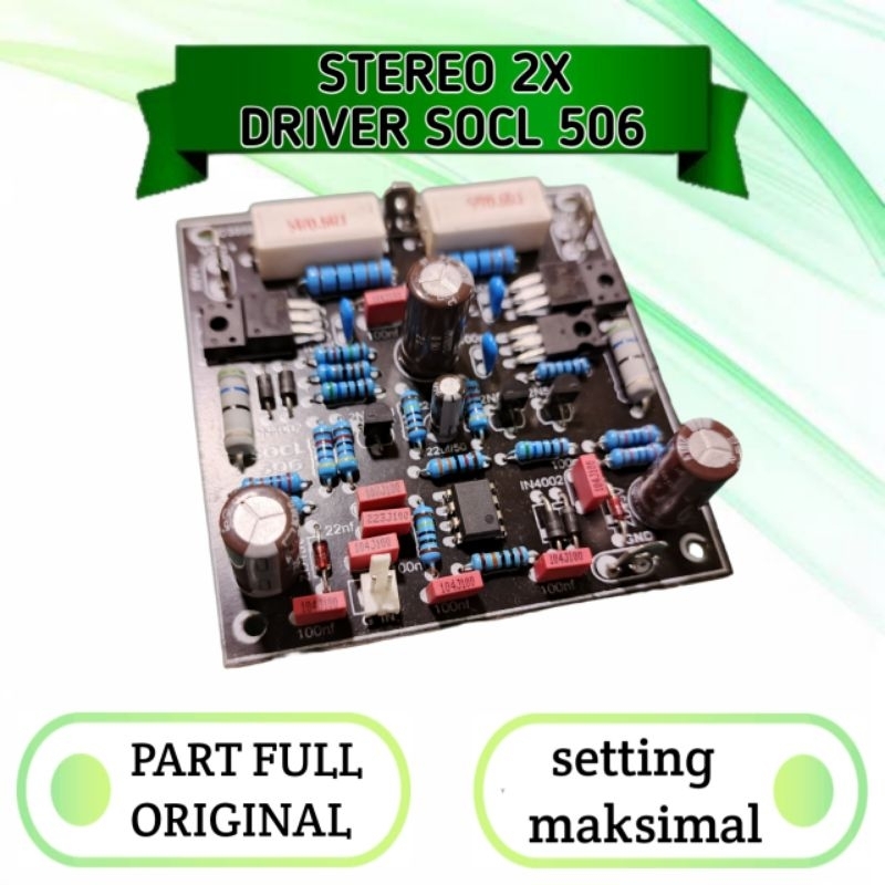 stereo 2x unit kit driver socl 506 original 600w karakter flat class ab super ocl Tampa tr pinal