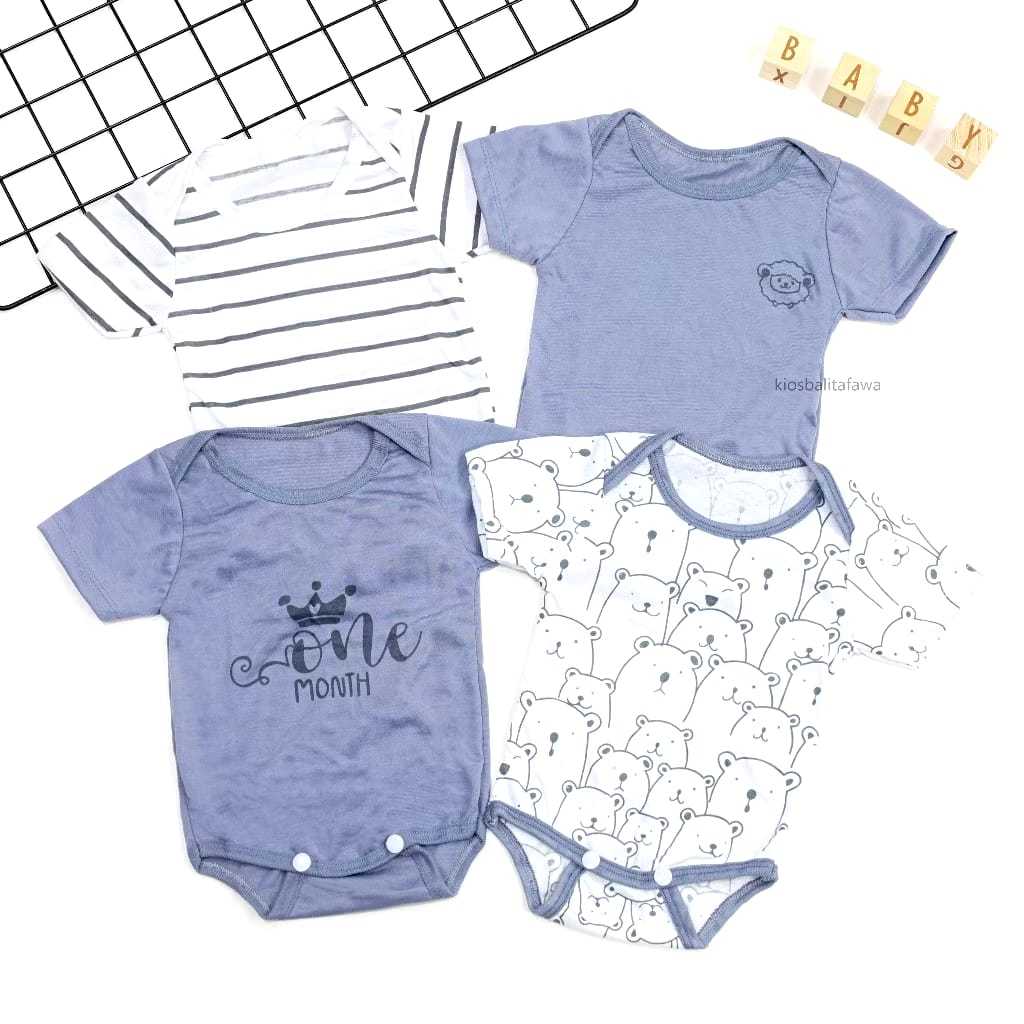(ISI 4) Jumper Bayi Paket Lahiran SNI - Baby New Born Bayi Perempuan Laki Laki Set Kaos Bayi Jumper 
