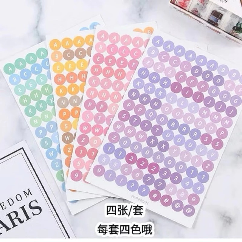 

Stiker Huruf Decorasi Alphabet Untuk Number Aesthetic Sticker Sheet Kiss Cut Murah