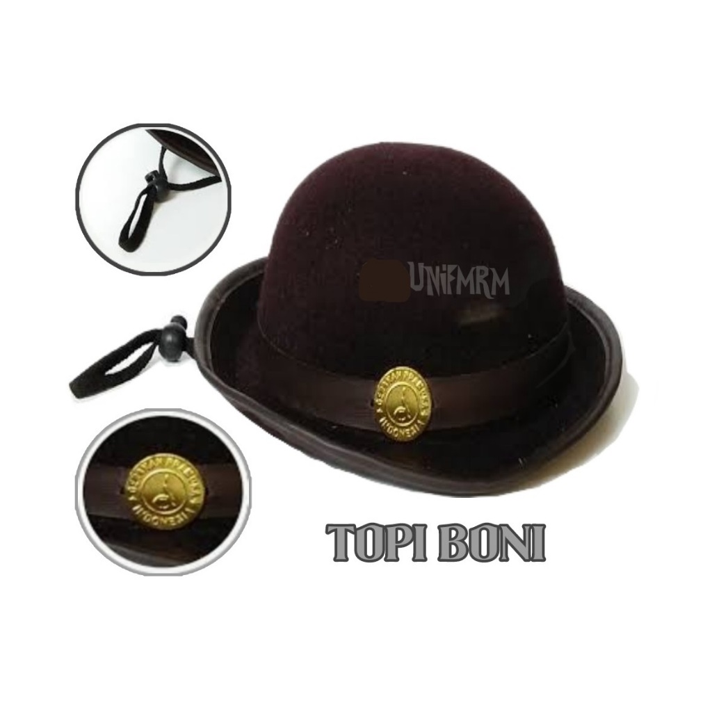 Topi Boni Pramuka SD Topi Anak Perempuan Usia 7-12 Tahun Bahan Laken/Beludru Kualitas Terbaik