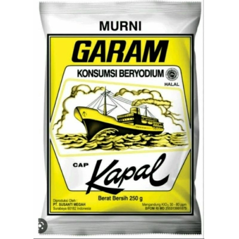 

Garam Dapur Cap kapal 250 gram