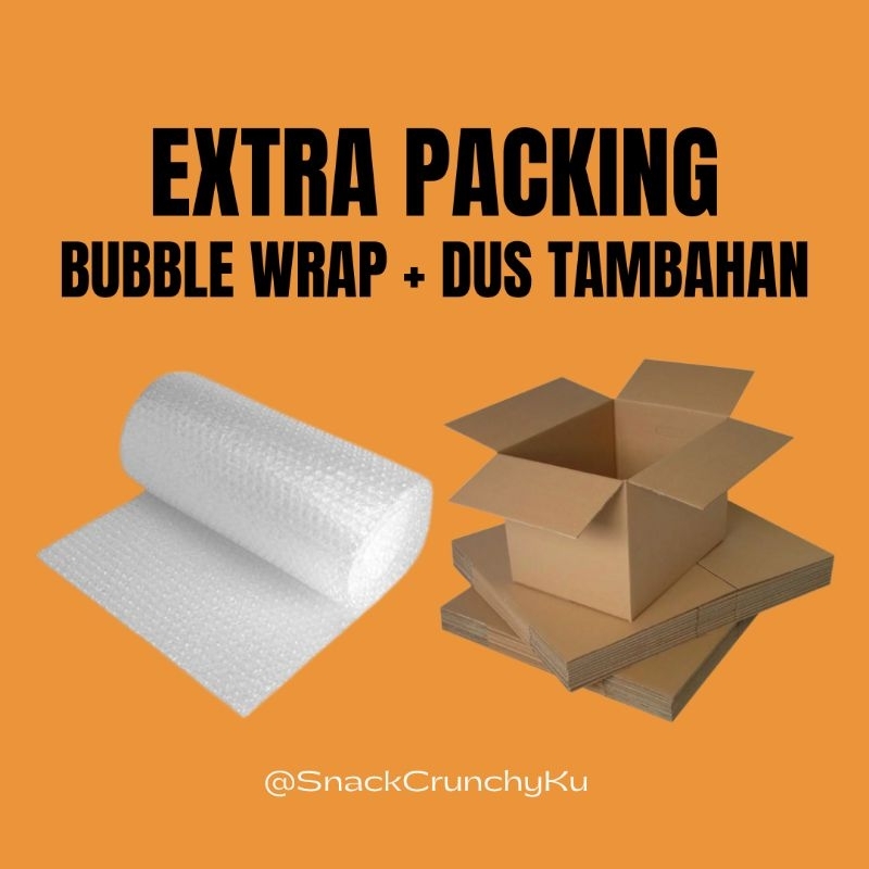 

EXTRA PACKING TAMBAHAN BUBBLE WRAP & DUS