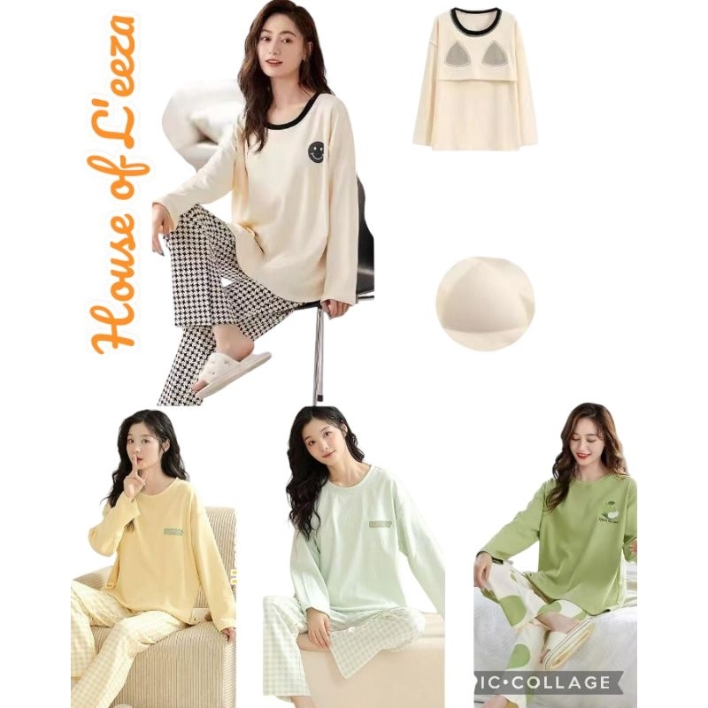 PIYAMA PP CUP BRA LEISURE WEAR VOL.1 NEW ARRIVAL/ Baju tidur sleepwear busa bh