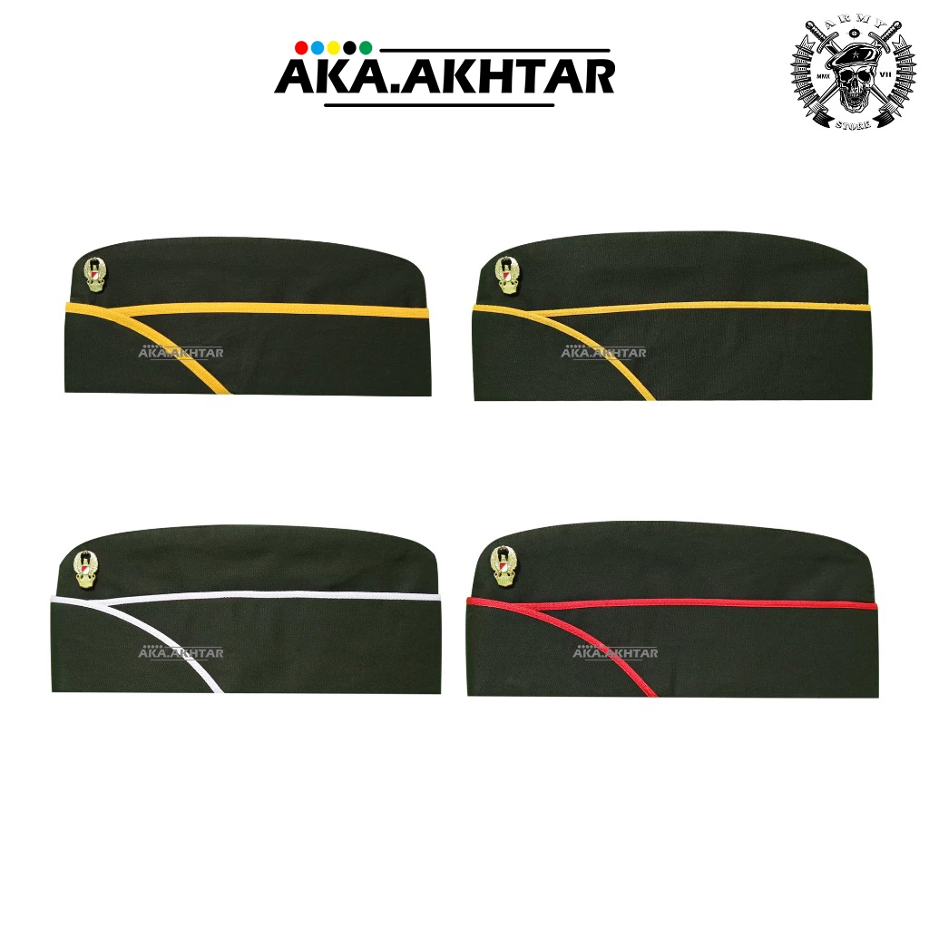 Topi mut TNI AD + emblem / topi bivakmut TNI AD termurah