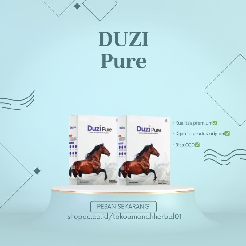 

2 BOX Duzi Pure Susu Kuda Murni 100% Original Atasi Masalah Pensendian Tulang