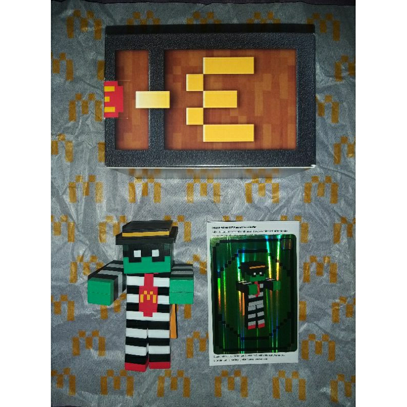 Happy Meal McD McDonald x Minecraft Movie - Zombie Hamburglar