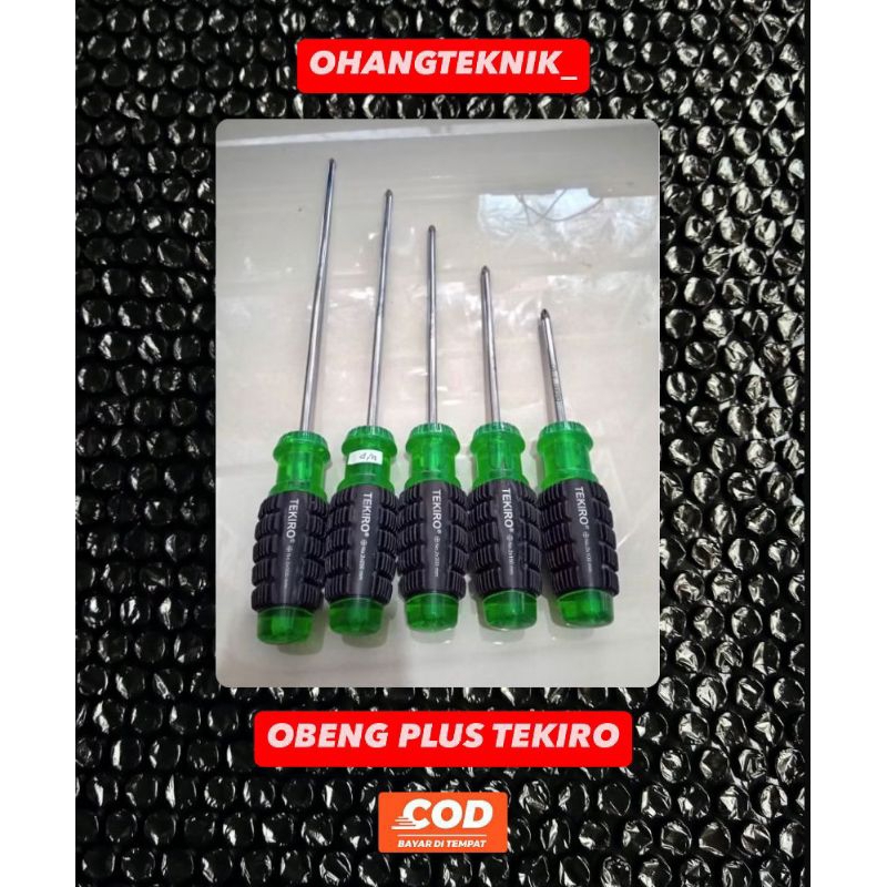 Tekiro Obeng Plus (+) Magnet Cushion Grip Karet