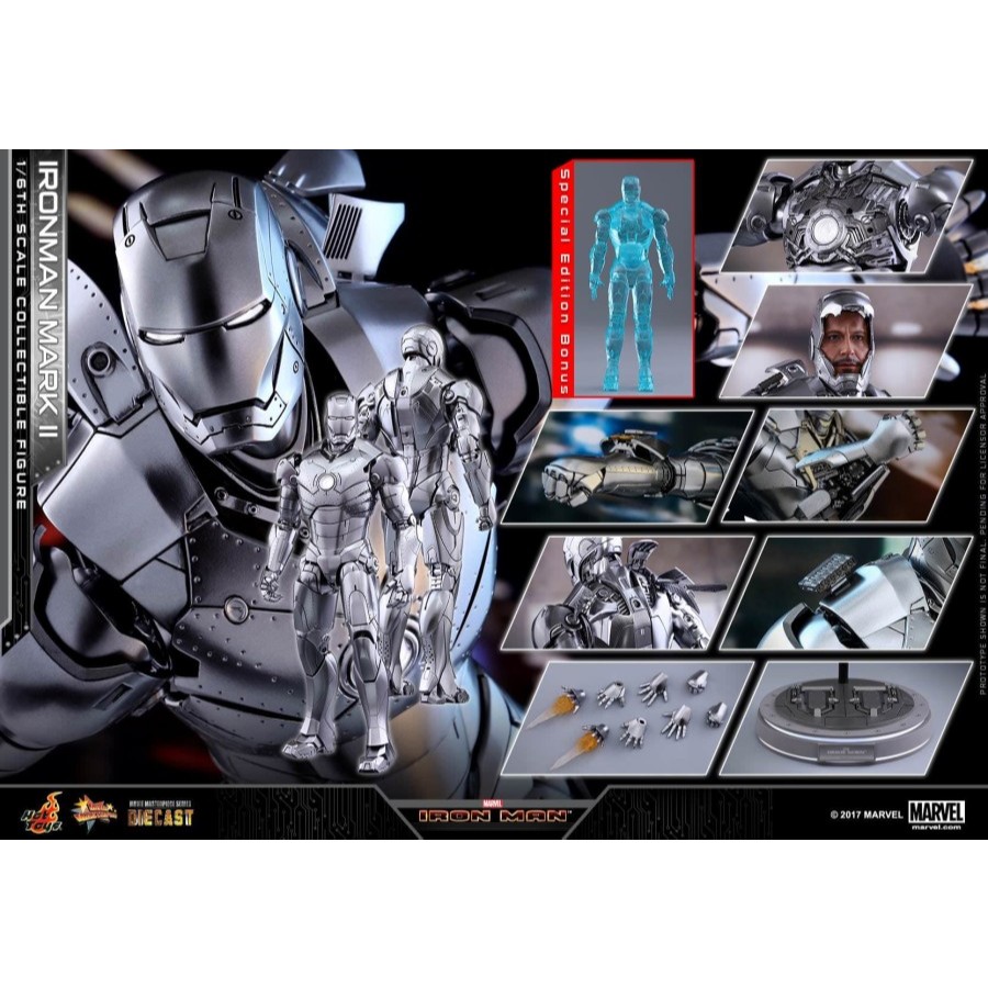 Hot Toys Ironman Mark 2 / Iron man Mk 2 Diecast MMS 431 D20B Special