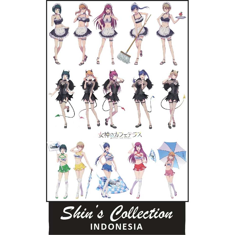 

Sticker stiker Megami no cafe teracce 1 pc