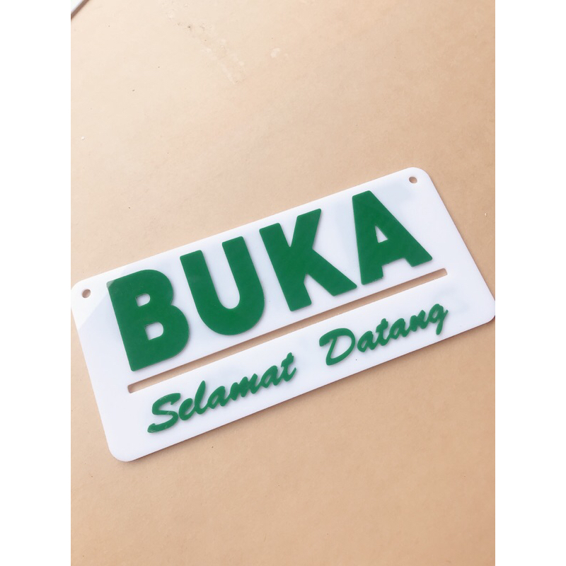 

SIGN BOARD PAPAN BUKA TUTUP ACRYLIC AKRILIK MURAH BAGUS MEWAH