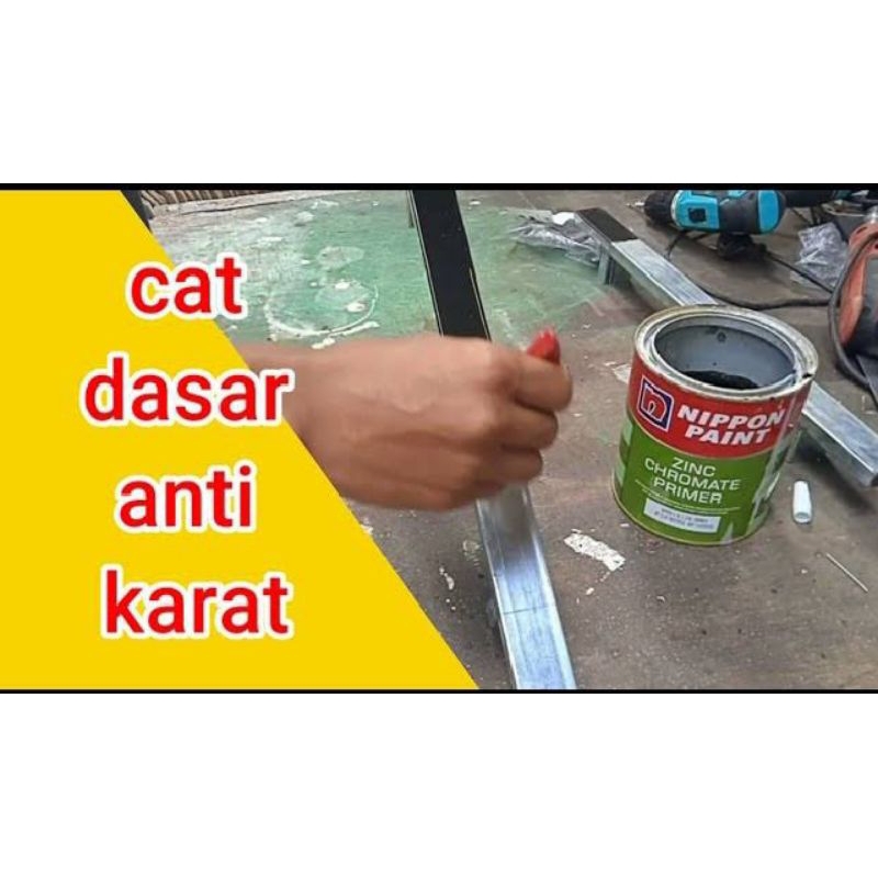 Cat Dasar Besi Anti Karat Cat Pagar Nippon Zinc Chromate 1kg