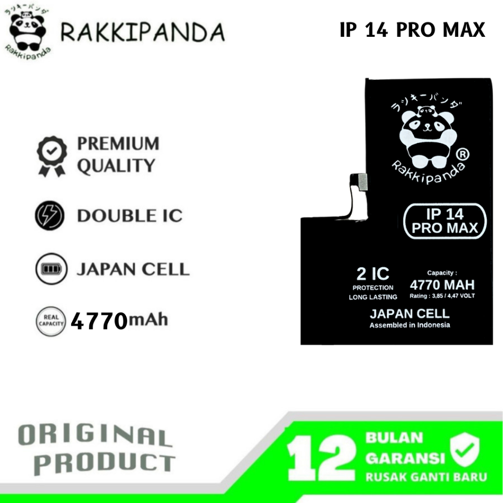 RakkiPanda - Ip 14 Pro Max Batre Batrai Baterai