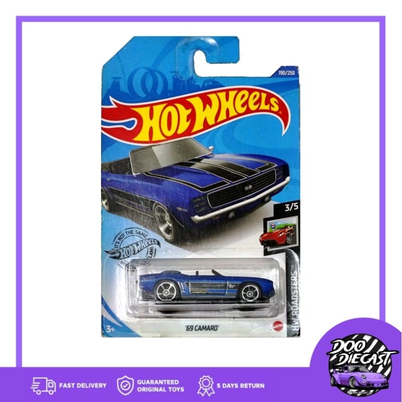 Hot Wheels 69 Camaro Biru