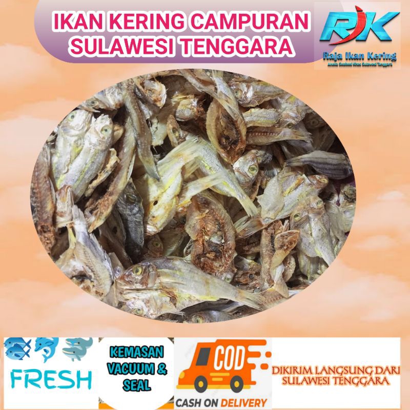 

Ikan Kering Campuran 1kg Terbaik & Termurah Asli Sulawesi Tenggara