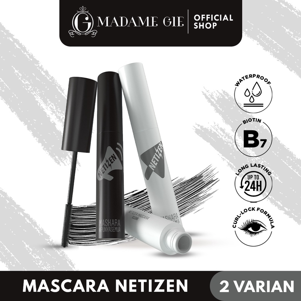 Madame Gie Mascara Netizen | Black Fibre | Clear