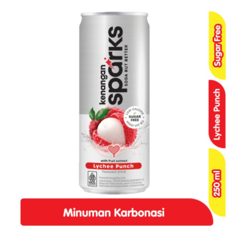 

Kenangan Sparks Minuman Karbonasi Lychee Punch Kaleng 250 ml ( 1 Dus )