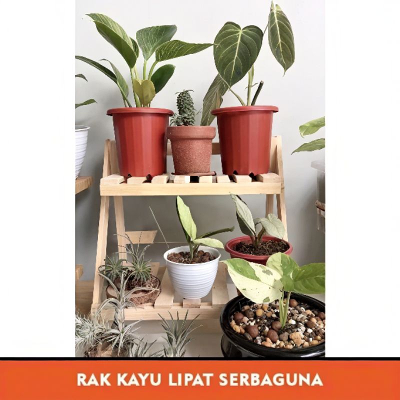 Rak kayu lipat multifungsi