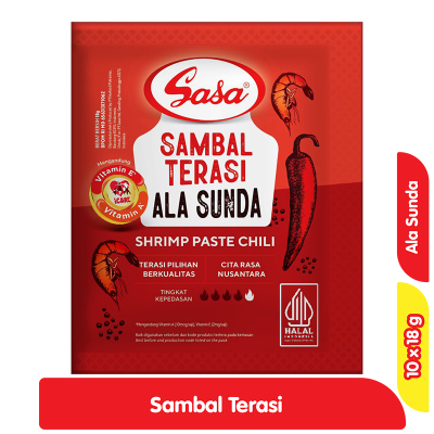 

Sasa Sambal Terasi Ala Sunda 10 x 18 g