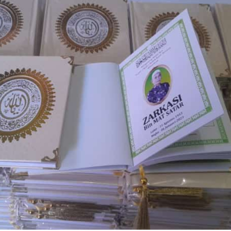 

Cetak Buku Yasin & Tahlil Hard Cover RCP ,Mengenang 40, 100 Hari Almarhum /Almarhumah COD