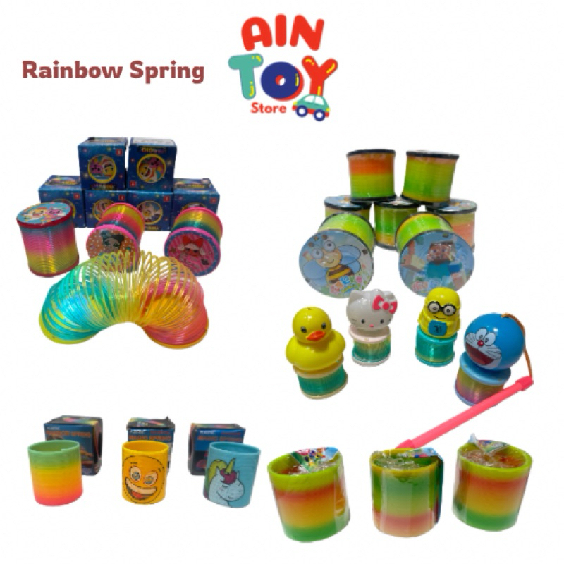 Magic Slinky Rainbow Spring nyala