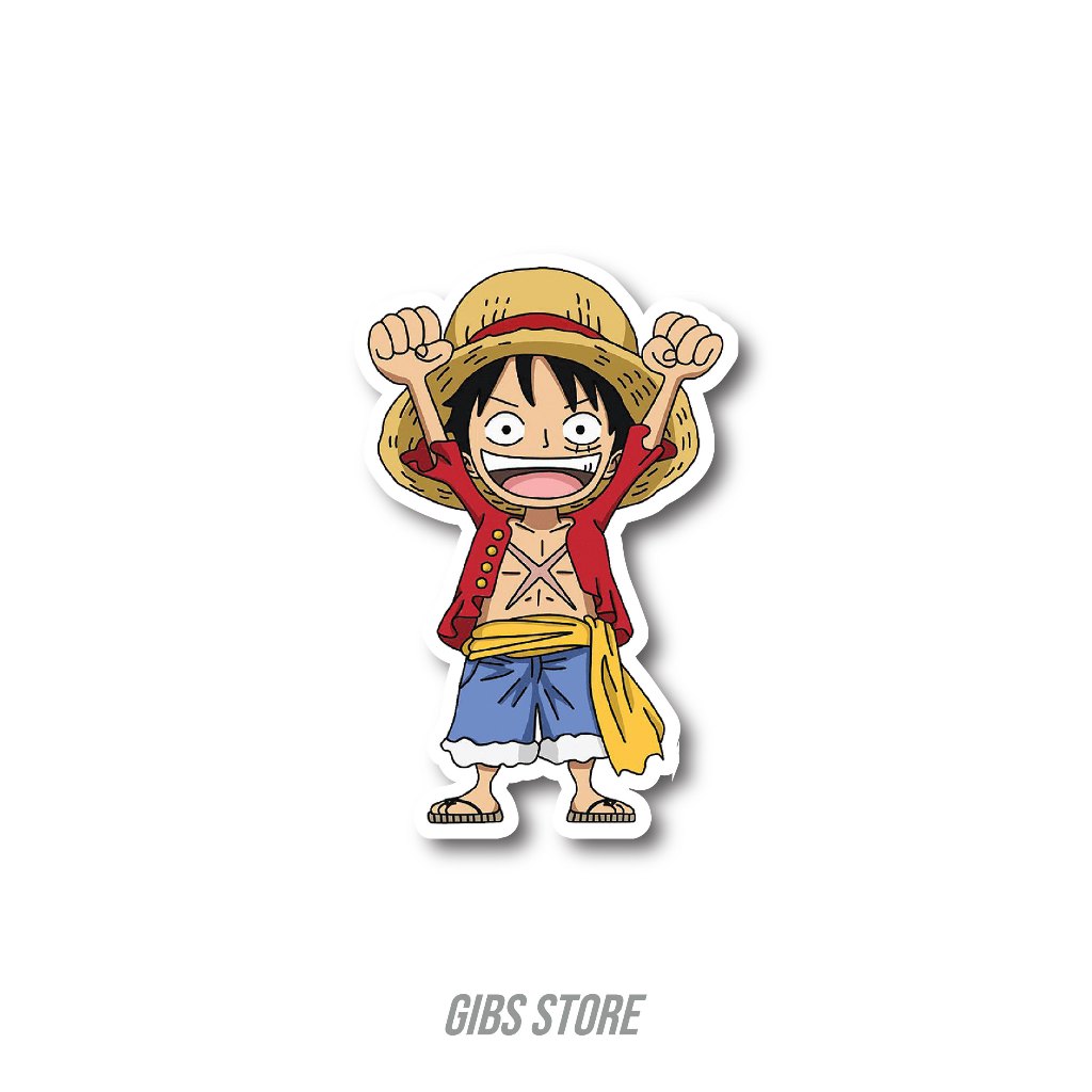 

STICKER SATUAN ONE PIECE (MONKEY D. LUFFY) #1