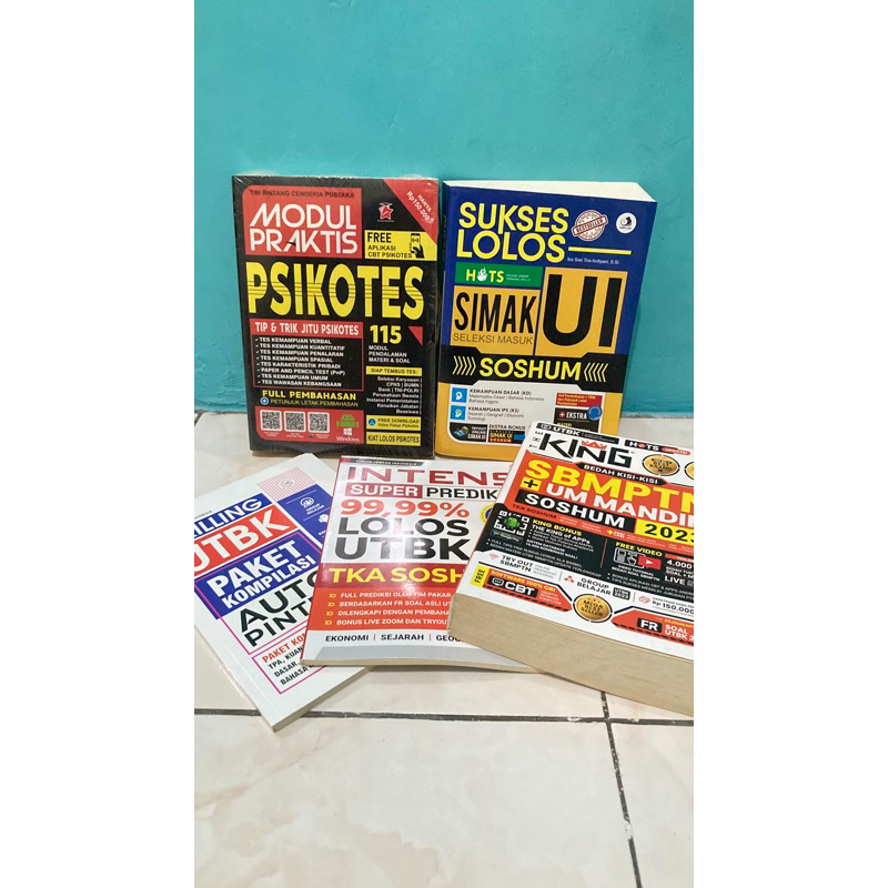 [PRELOVED] BUKU SIAP UTBK / SNBT (THE KING), SIMAK UI, MENGUASAI IPS SISTEM KEBUT SEMALAM, BUKU PSIK