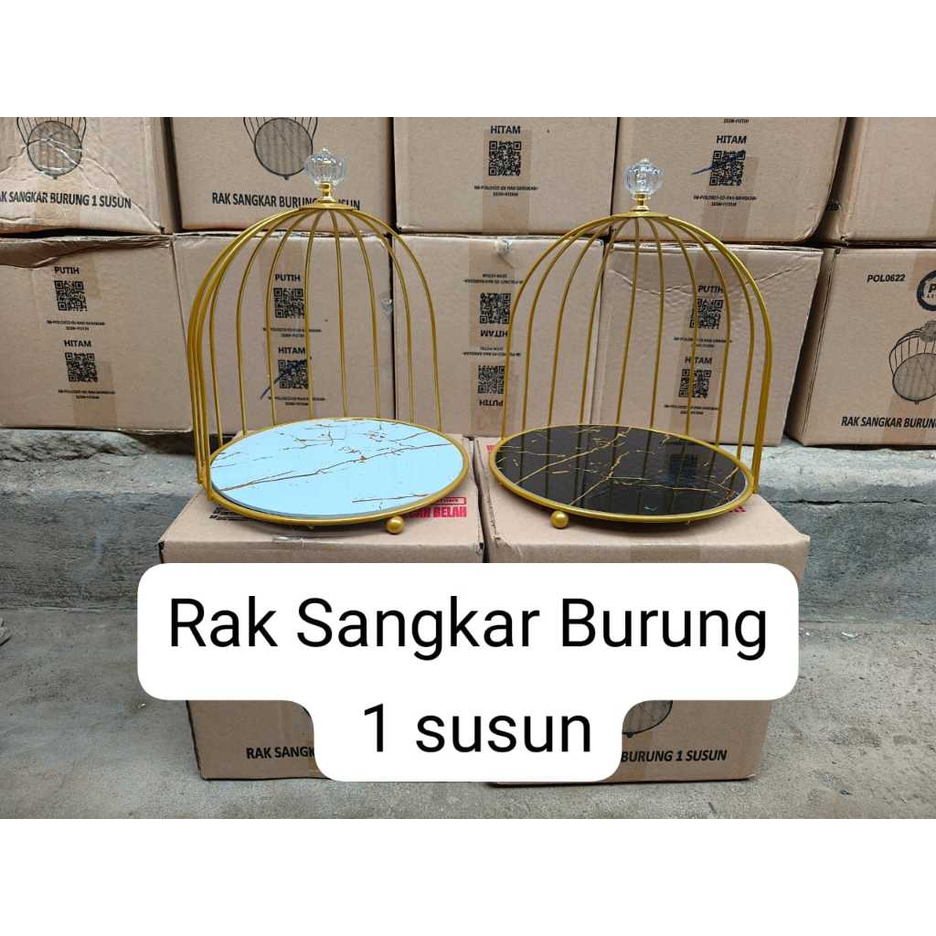 RAK MULTIFUNGSI RAK DESKTOP SANGKAR BURUNG BESI.