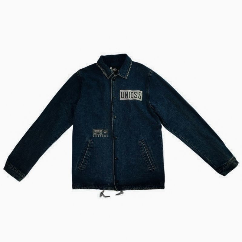 5all urban casual denim coach jacket