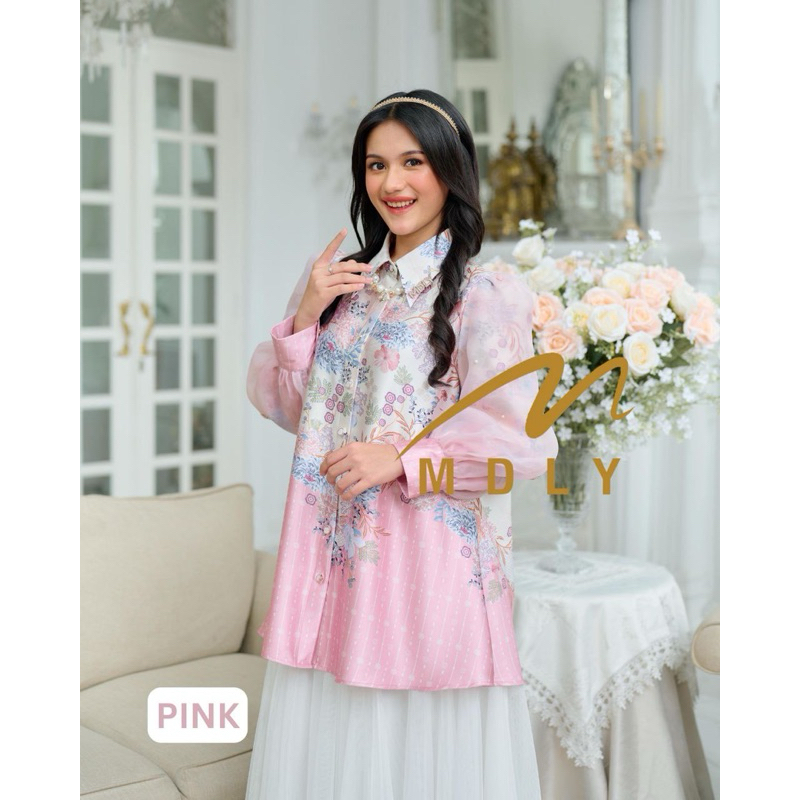 MDLY Baju Kemeja Atasan Wanita Maranta blouse By MDLY