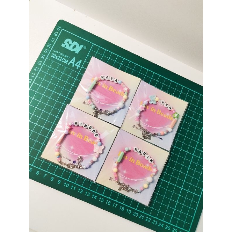 custom order Beads Bracelet + nama