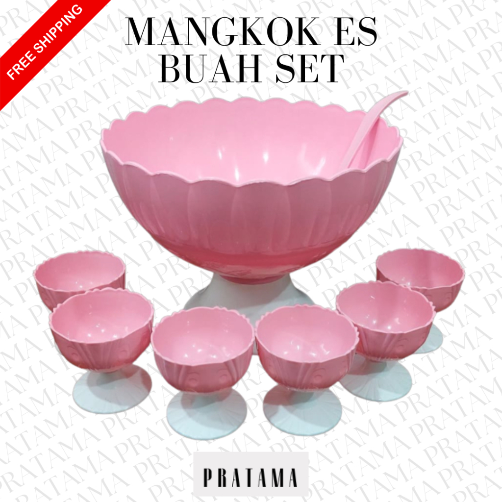 Mangkok Es Buah / Mangkuk Buah Besar / Mangkok Es Buah Set / Mangkok Es Buah Plastik Murah