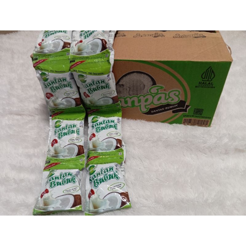 

SANTANPAS 1 KARTON/DUS 12 RENTENG 120 PCS || SANTAN BUBUK 75ML