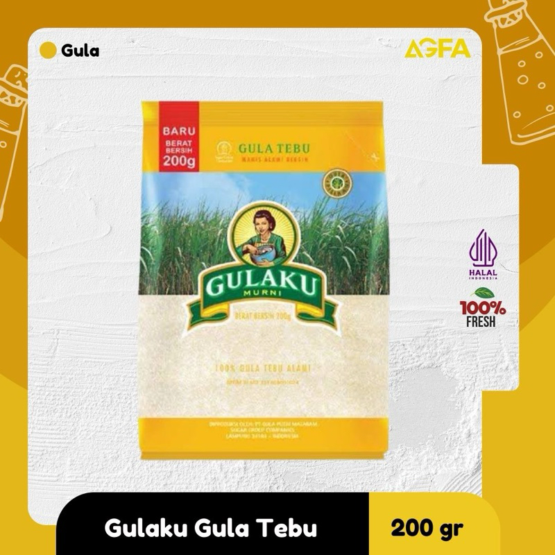 

Gula Pasir Gulaku 200g / Gulaku / Gula Tebu / Jual Gula Sidoarjo / Gulaku Kuning